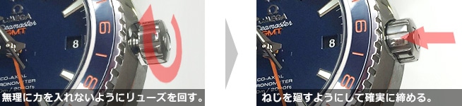 ねじ込み式りゅうずについて